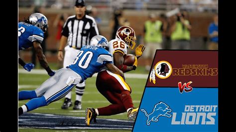 redskins vs detroit lions